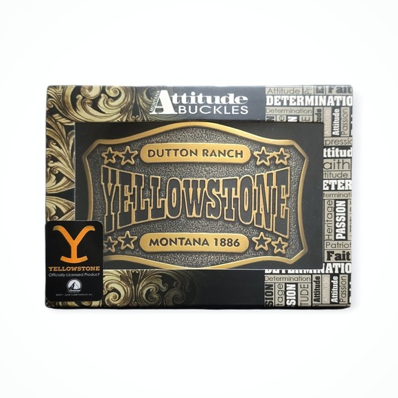 Montana Silversmiths Officially Licensed Yellowstone Belt Buckle MSRP $55 - New - Picture 3 of 7